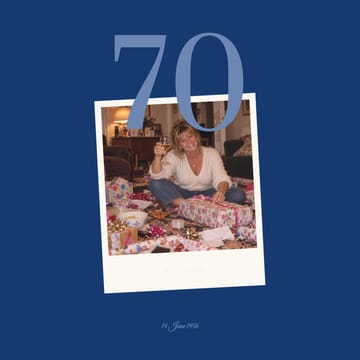 Navy and cream cover